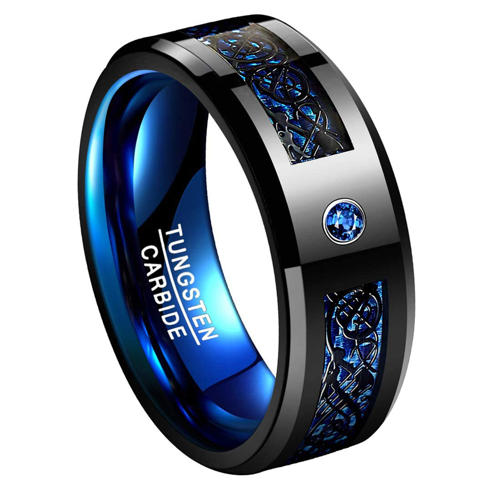 Men Accessories Shop - Dragon Ring Stainless Steel Nibelungen Oxidized