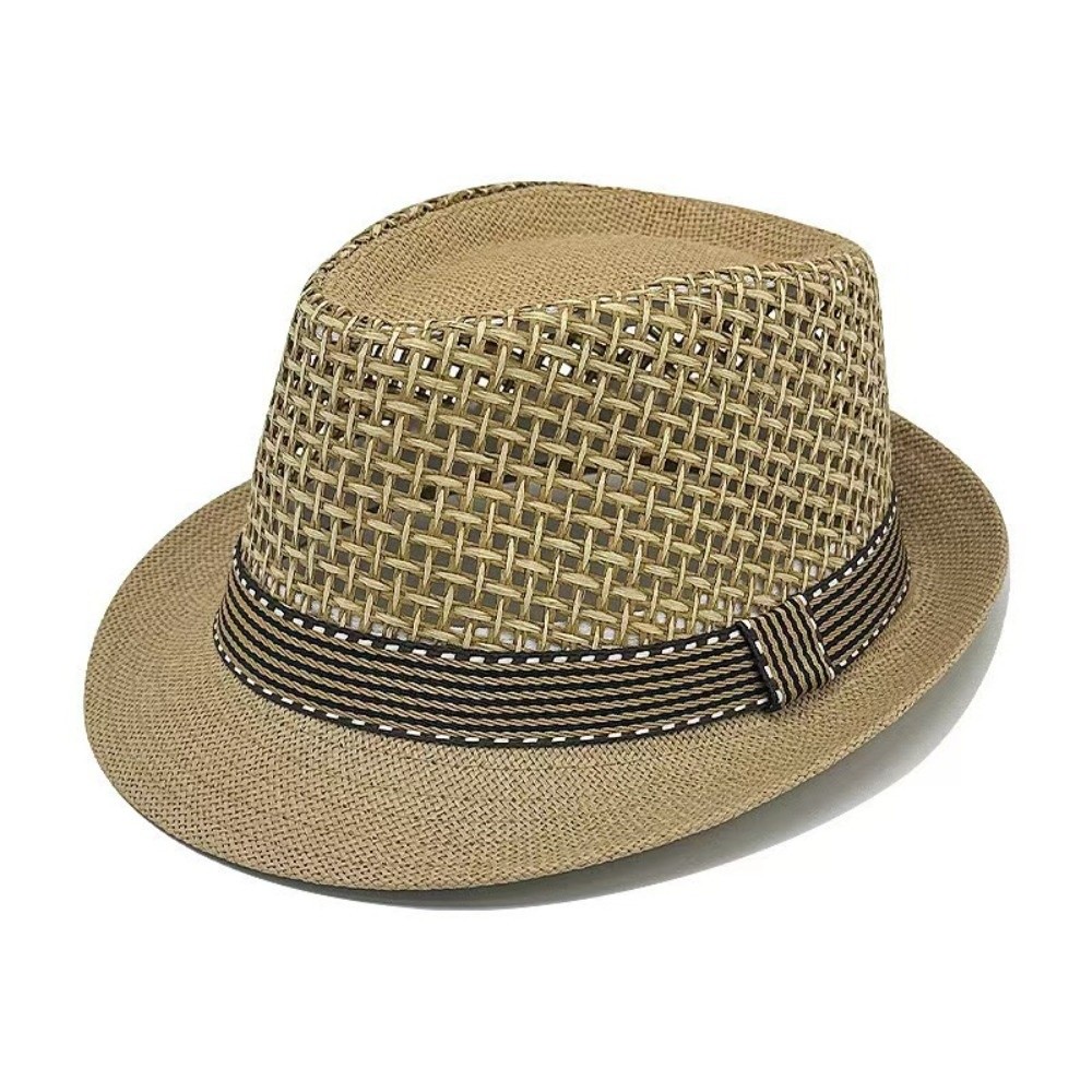 Men Accessories H&M - Short Brim Men Panama Hat Breathable