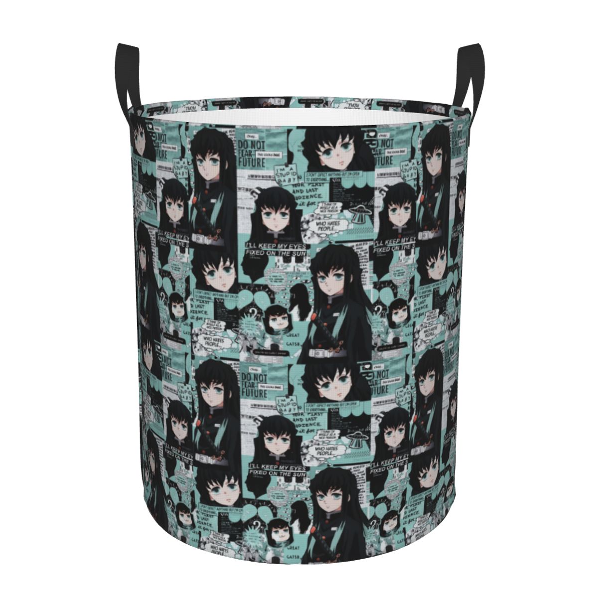 Men Accessories Hamper - Demon Slayer Muichiro Tokito Collage Laundry