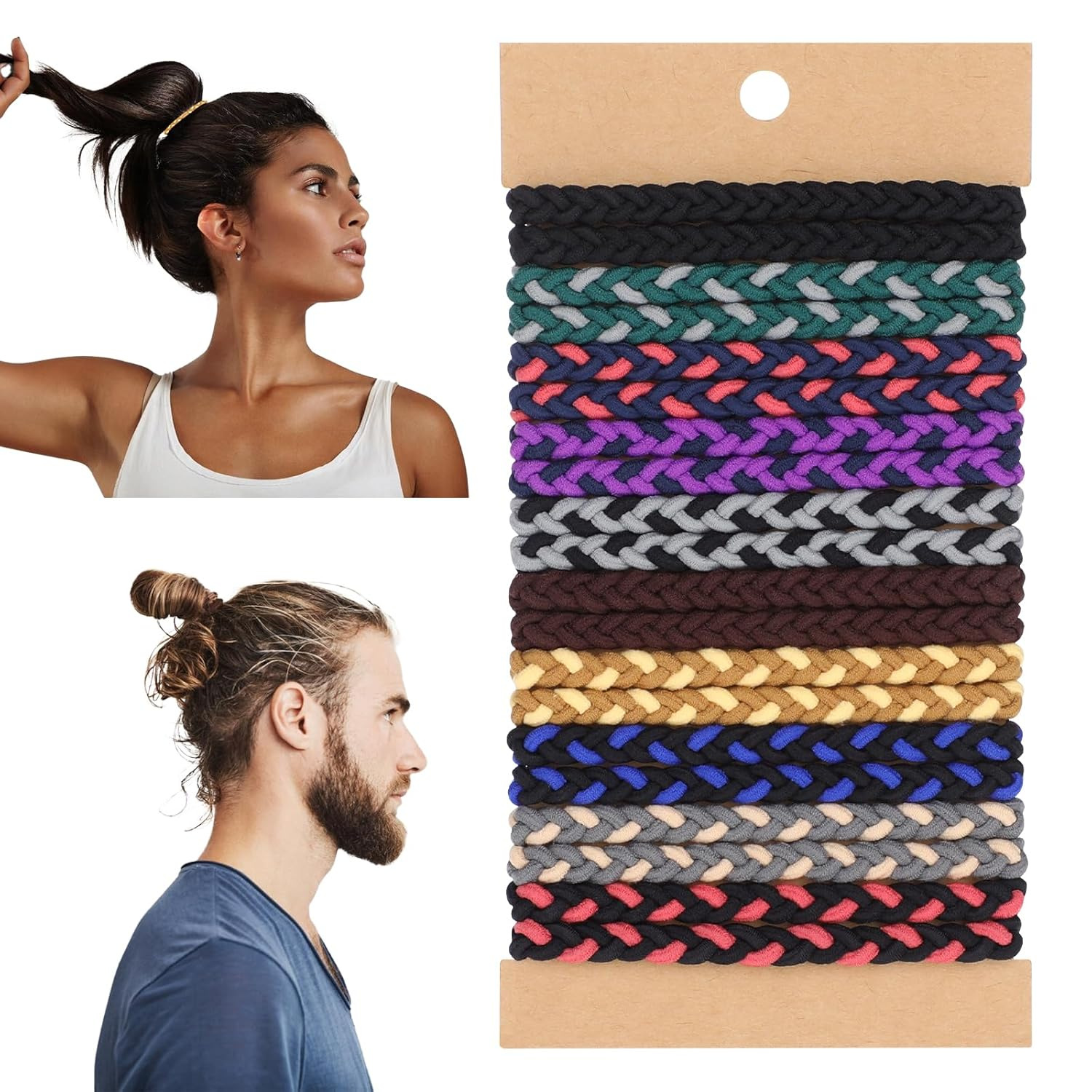 Men Accessories Wrist - 10pcs Boho Hair Ties Bracelets No-Damage