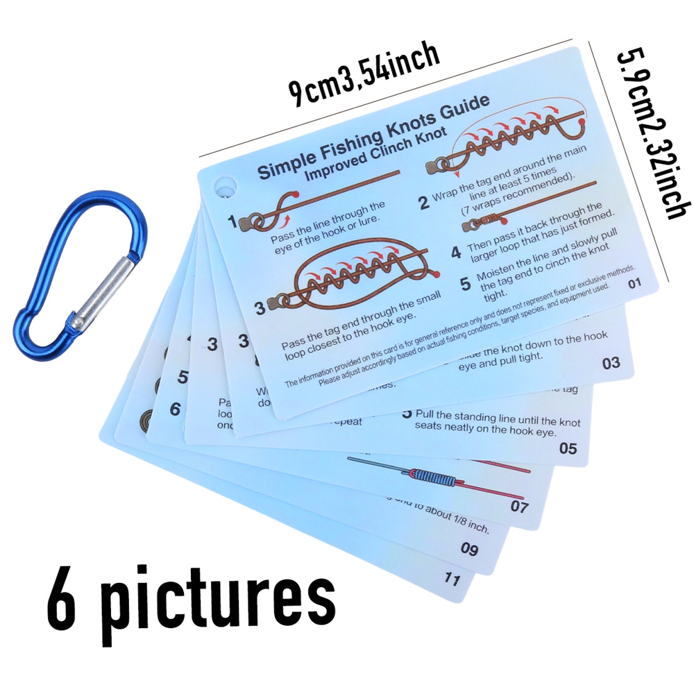 Men Accessories Guide - Waterproof Pocket Size Fishing Knot Cheat