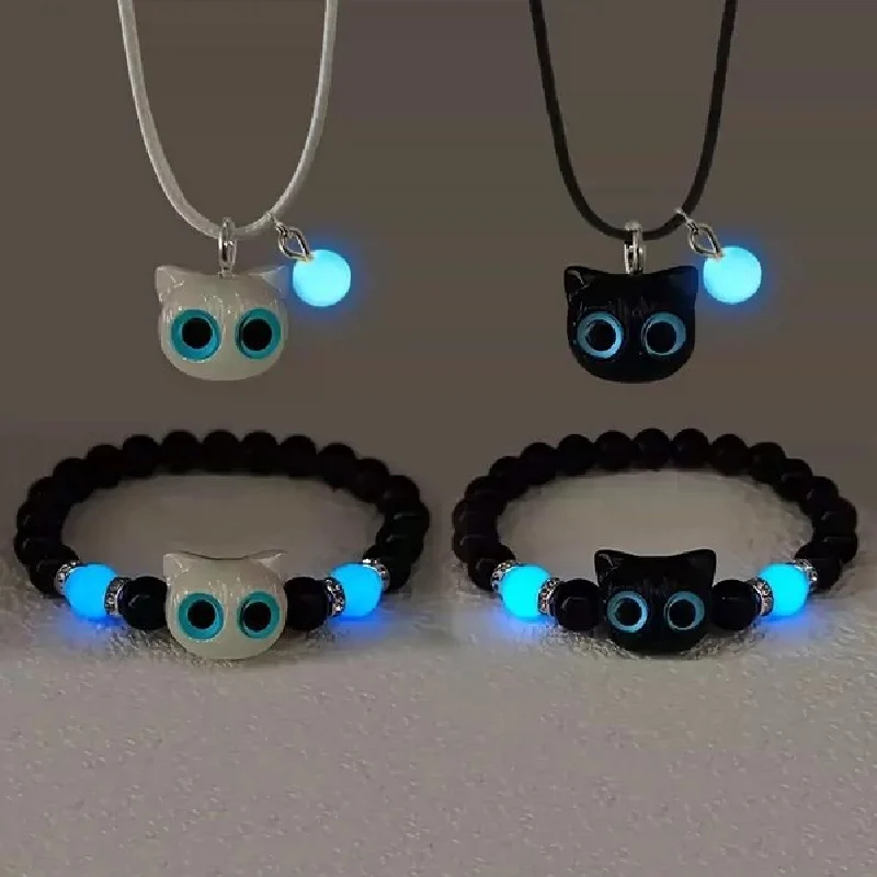 Men Accessories Wrist - Luminous Matching Couples Bracelets Necklace for