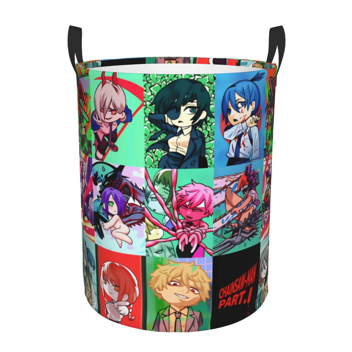 Men Accessories Hamper - Katana Man Chainsaw Man Makima Laundry