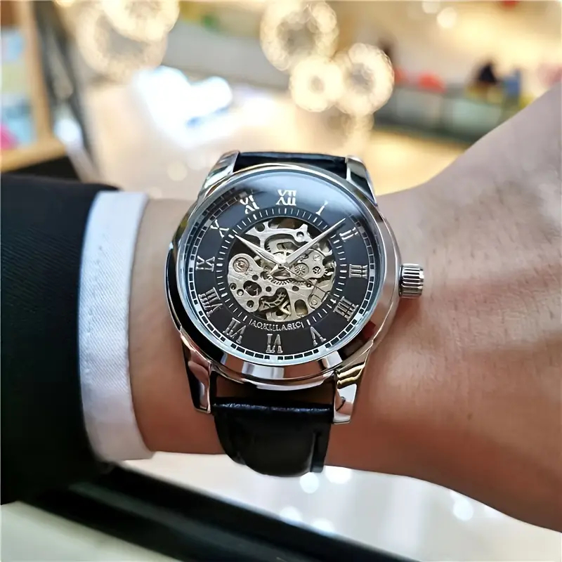 Men Accessories Elegant - Elegant Men's Automatic Mechanical Watch with
