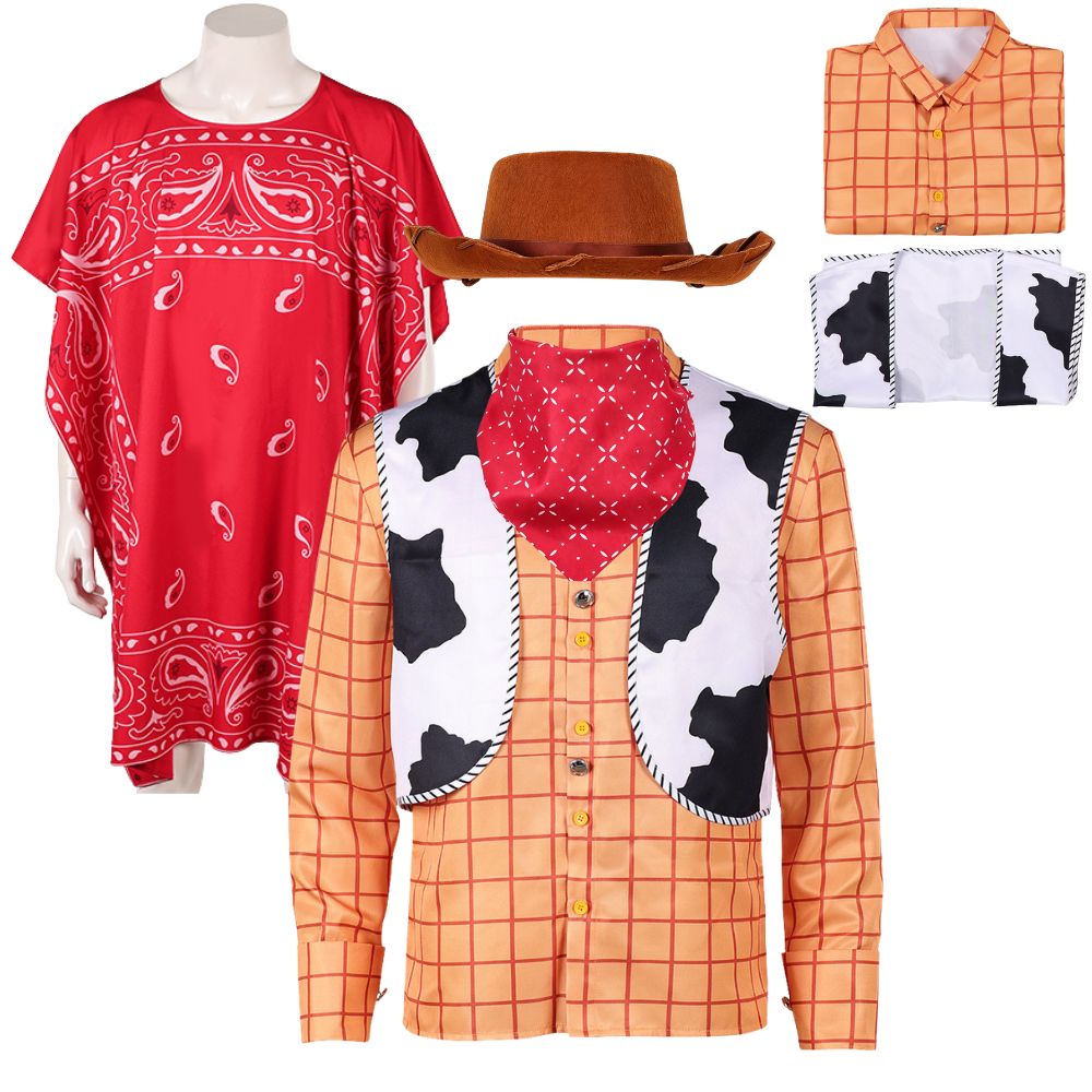 Men Accessories H&M - Woody Cosplay Costume Adult Men Long