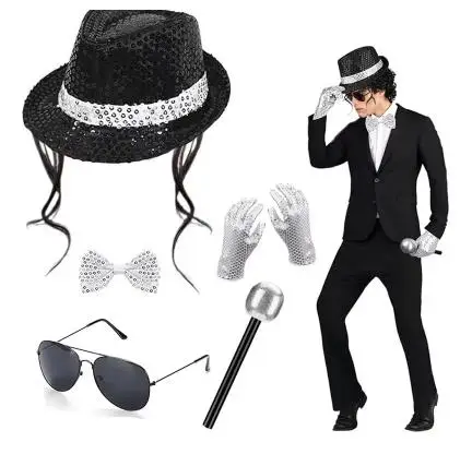 Boys Men 80s Disco Costume Mic - Men'S Accessories In The 80S recension och pris