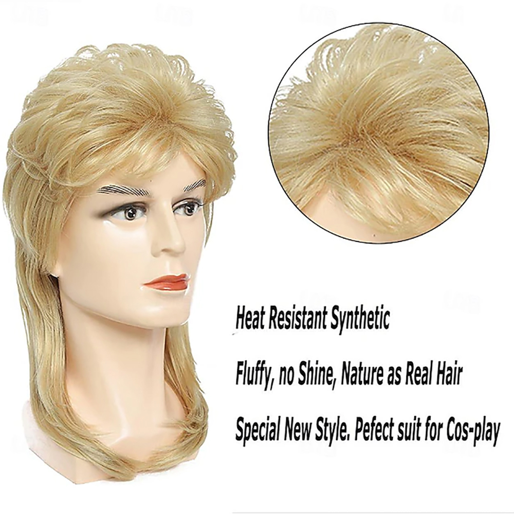 HAIRJOY Synthetic Hair Mullet  - Men'S Accessories In The 80S recension och pris