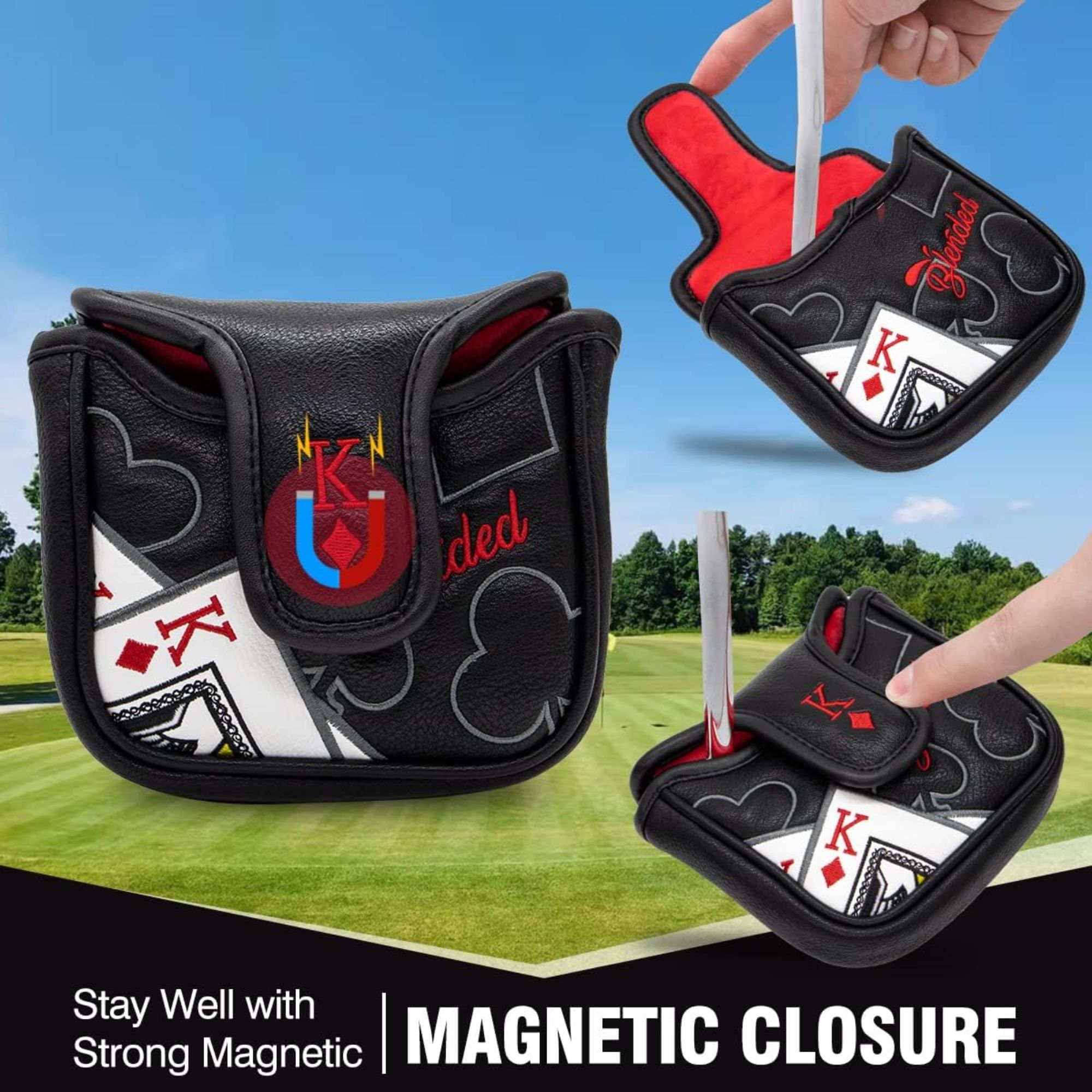 King Of Hearts Embroidered Mal - Men'S Accessories For Christmas recension och pris