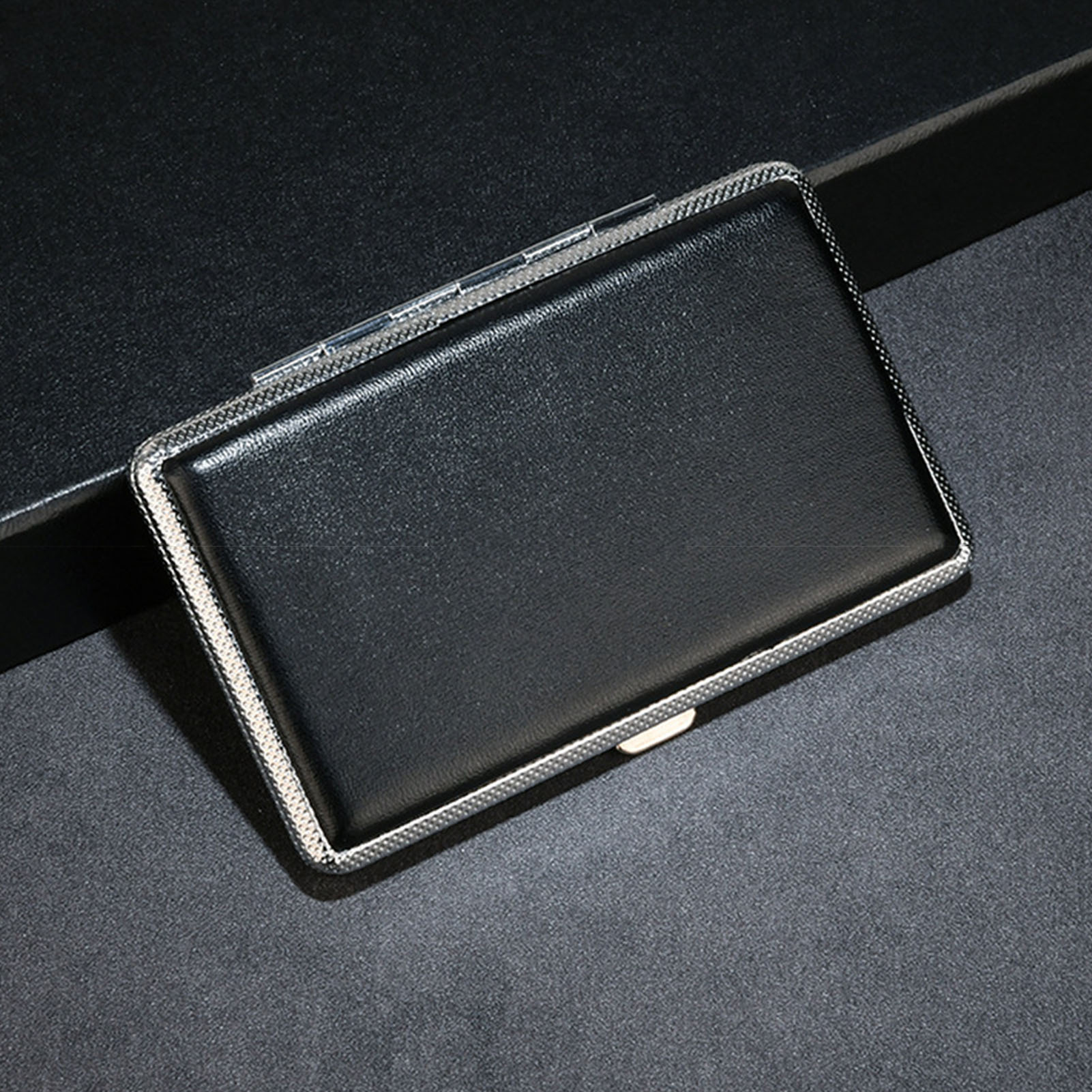 Metal PU Leather Cigarette Cas - Men Accessories Gadgets recension och pris
