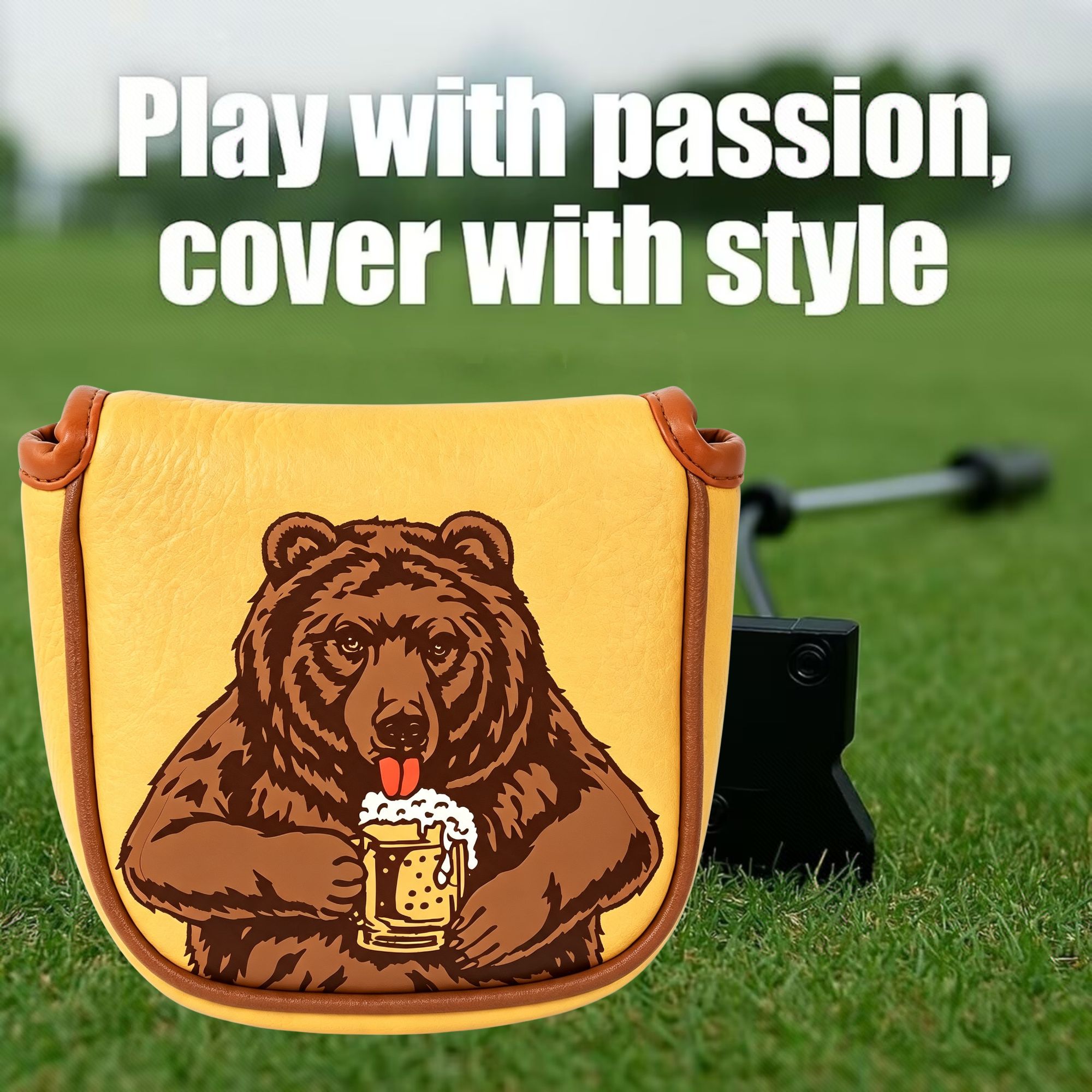 Skull Embroidered Golf Mallet  - Men'S Accessories For Christmas recension och pris