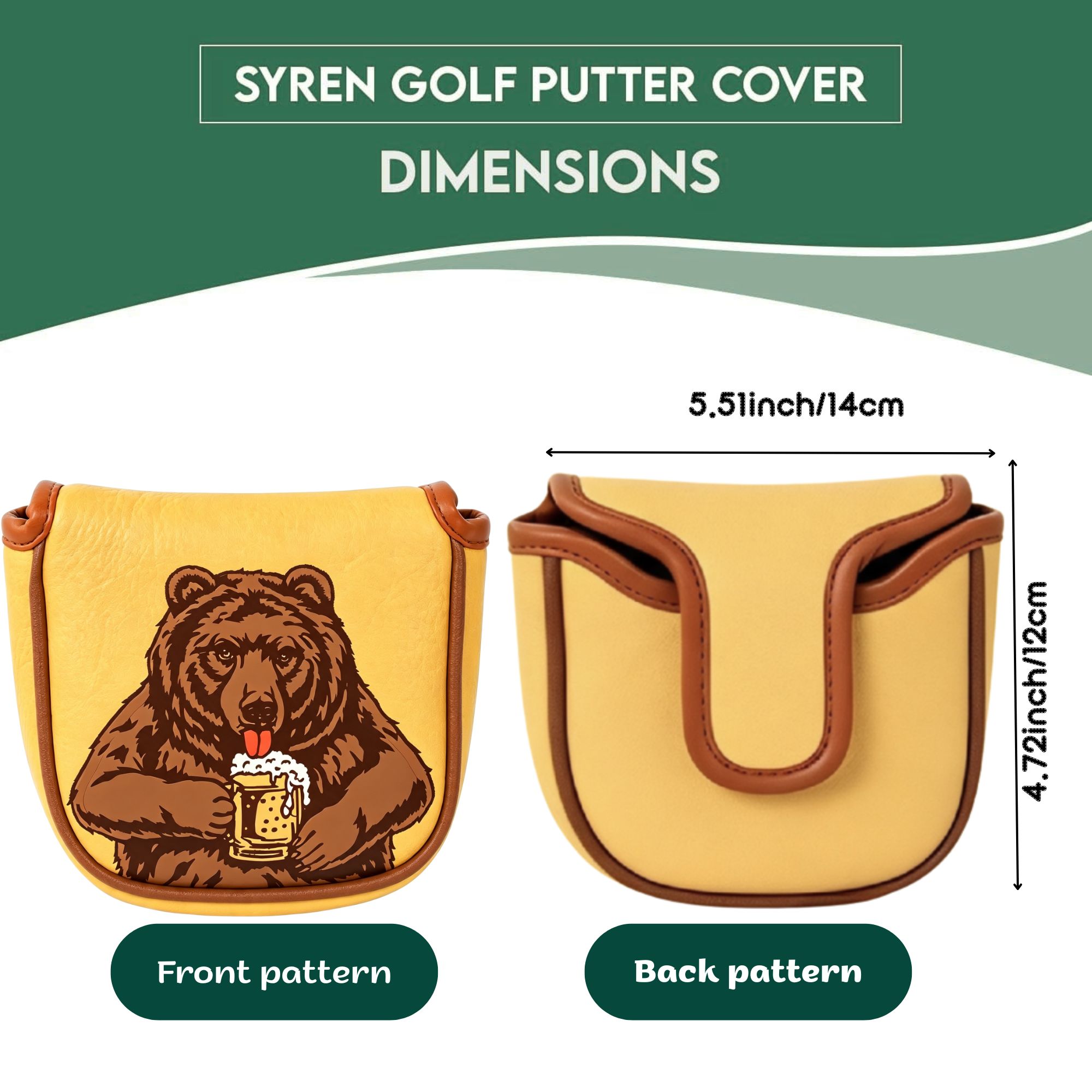 Skull Embroidered Golf Mallet  - Men'S Accessories For Christmas recension och pris