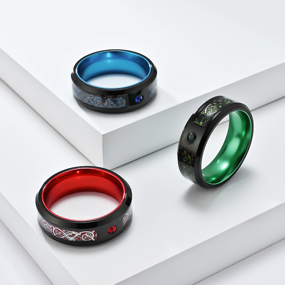 Dragon Ring Stainless Steel Ni - Men Accessories Shop recension och pris