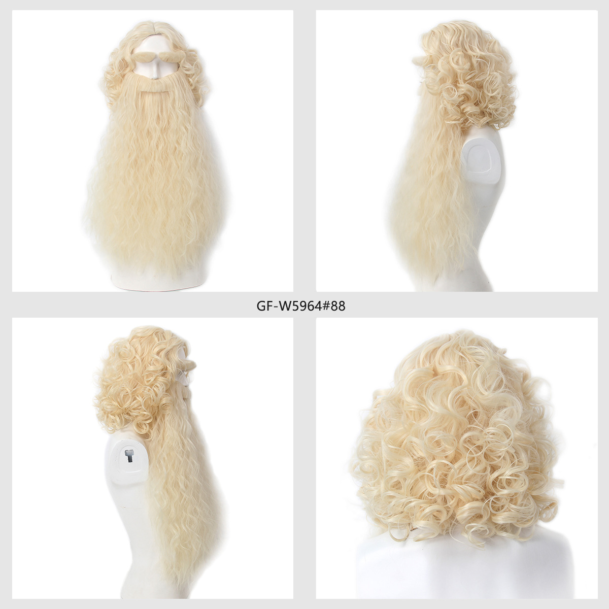 Christmas Santa Claus Hair Wig - Men'S Accessories For Christmas recension och pris