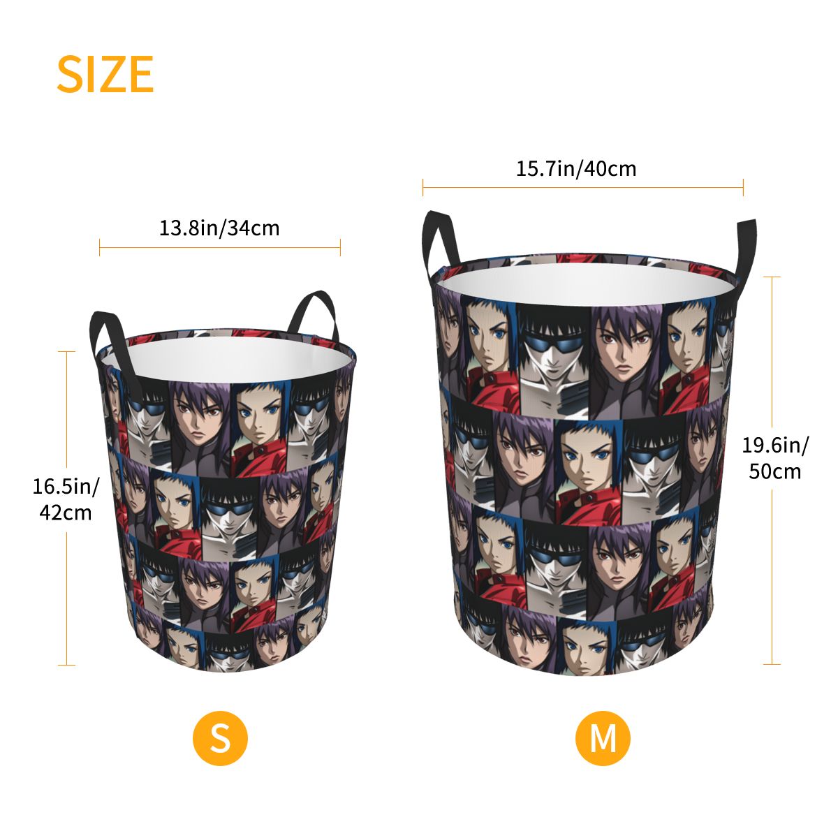 Ghost In The Shell Laundry Ham - Men Accessories Hamper recension och pris