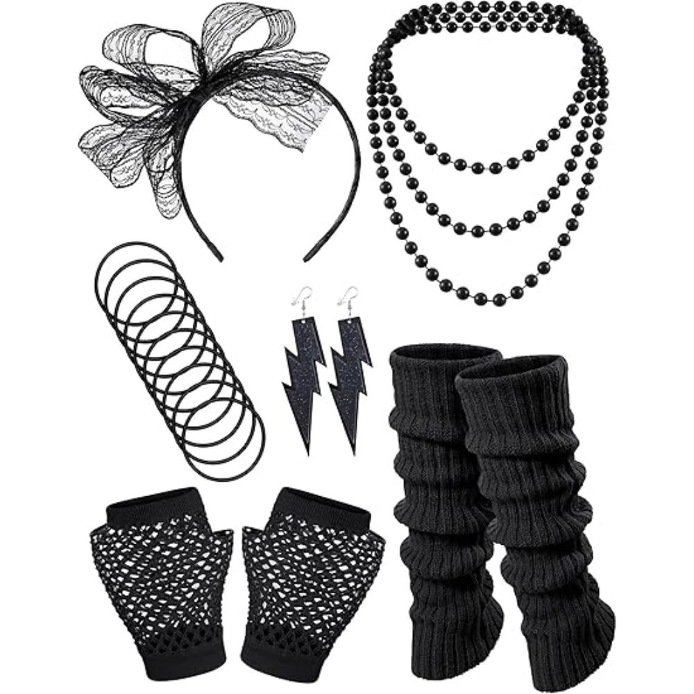 80s Costume Accessories Hologr - Men'S Accessories In The 80S recension och pris