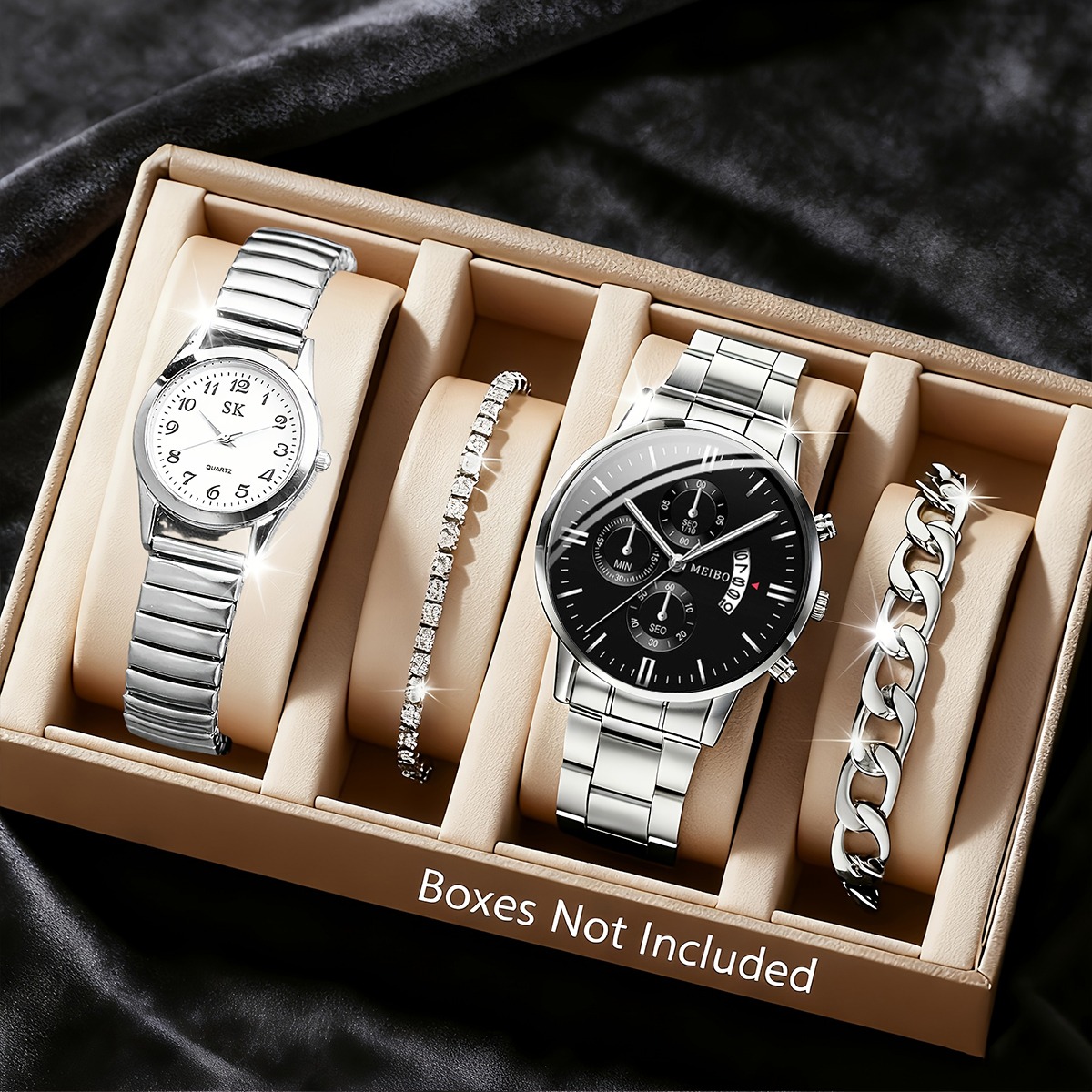 4PCS Fashion Couples Watches B - Men Accessories Elegant recension och pris