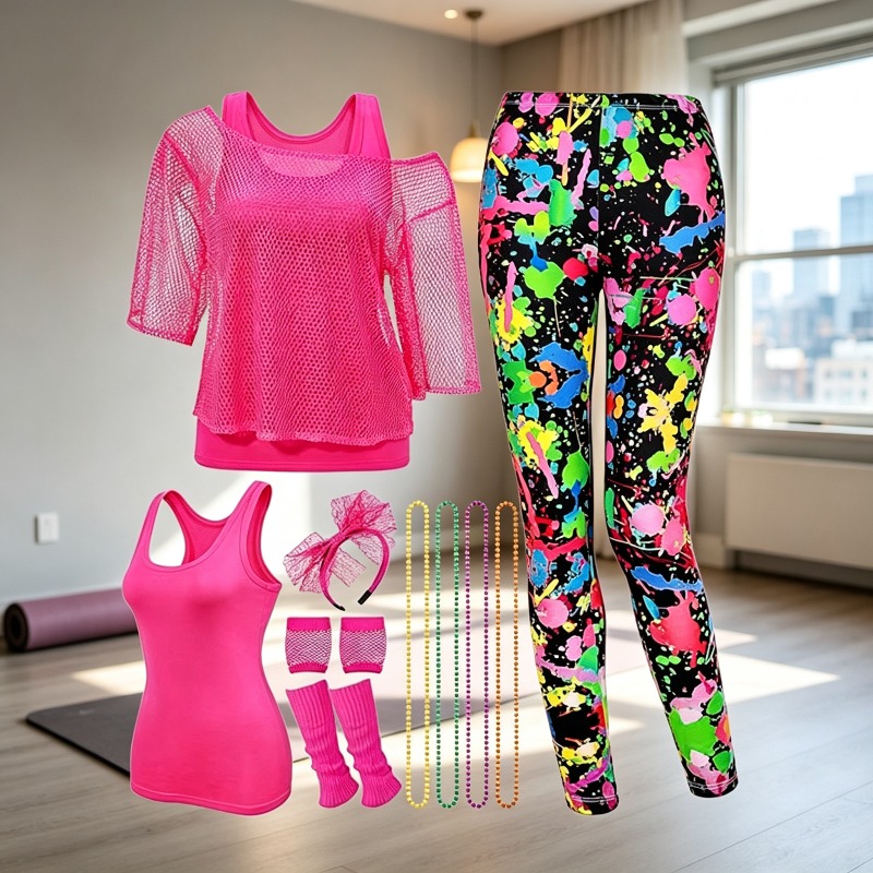 Complete 80s Fitness Instructo - Men'S Accessories In The 80S recension och pris