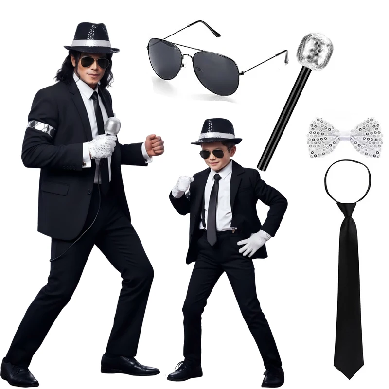 Boys Men 80s Disco Costume Mic - Men'S Accessories In The 80S recension och pris