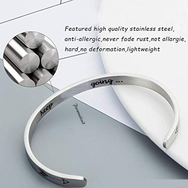 4MM To 8MM Free Engraving Cuff - Men Accessories Wrist recension och pris