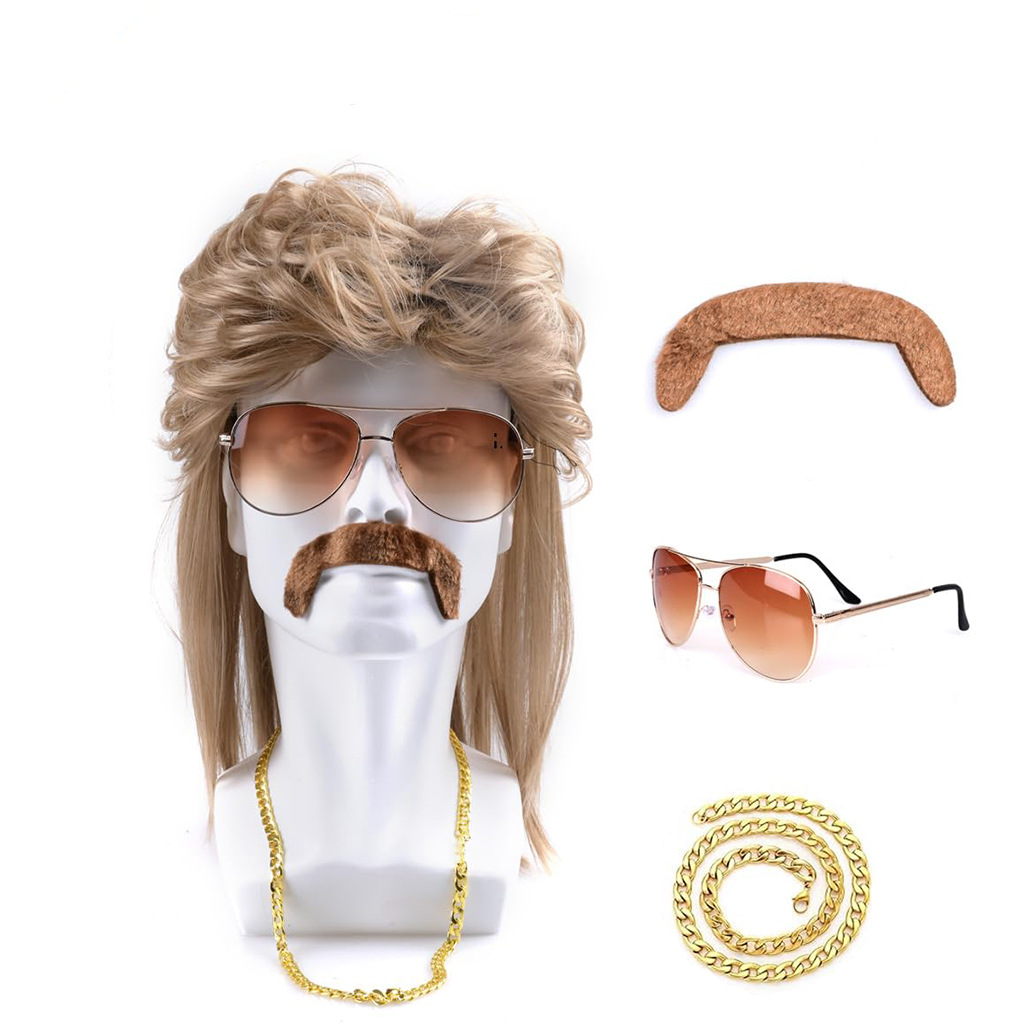 80s Disco Synthetic Wig Set Go - Men'S Accessories In The 80S recension och pris