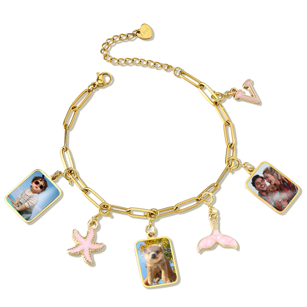 Customized Photo Letter Flag P - Men Accessories Wrist recension och pris