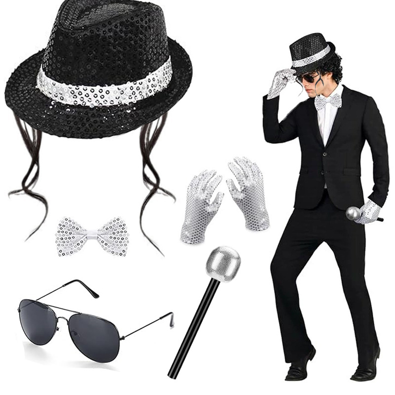 Michael Jackson Cosplay Access - Men'S Accessories In The 80S recension och pris