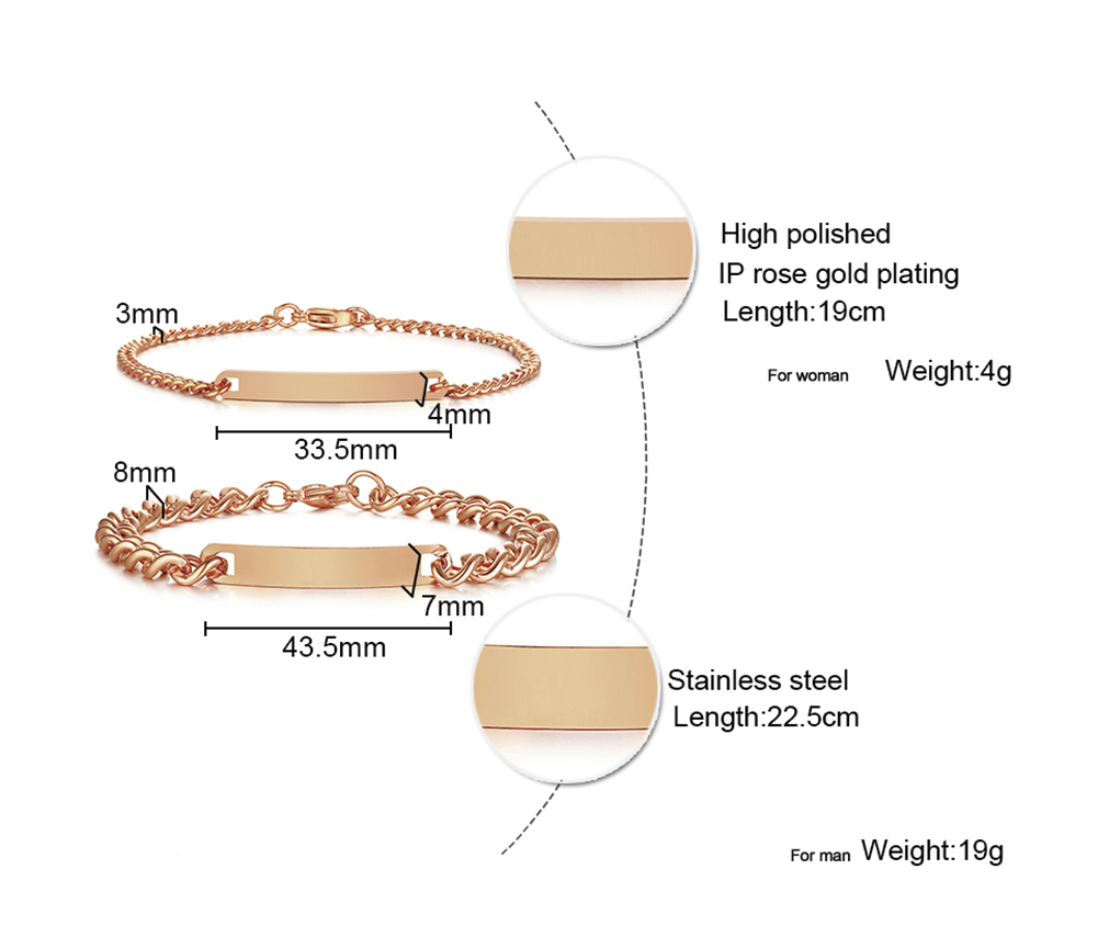 Plate Id Tag Bar Bracelet Cuba - Men Accessories Wrist recension och pris