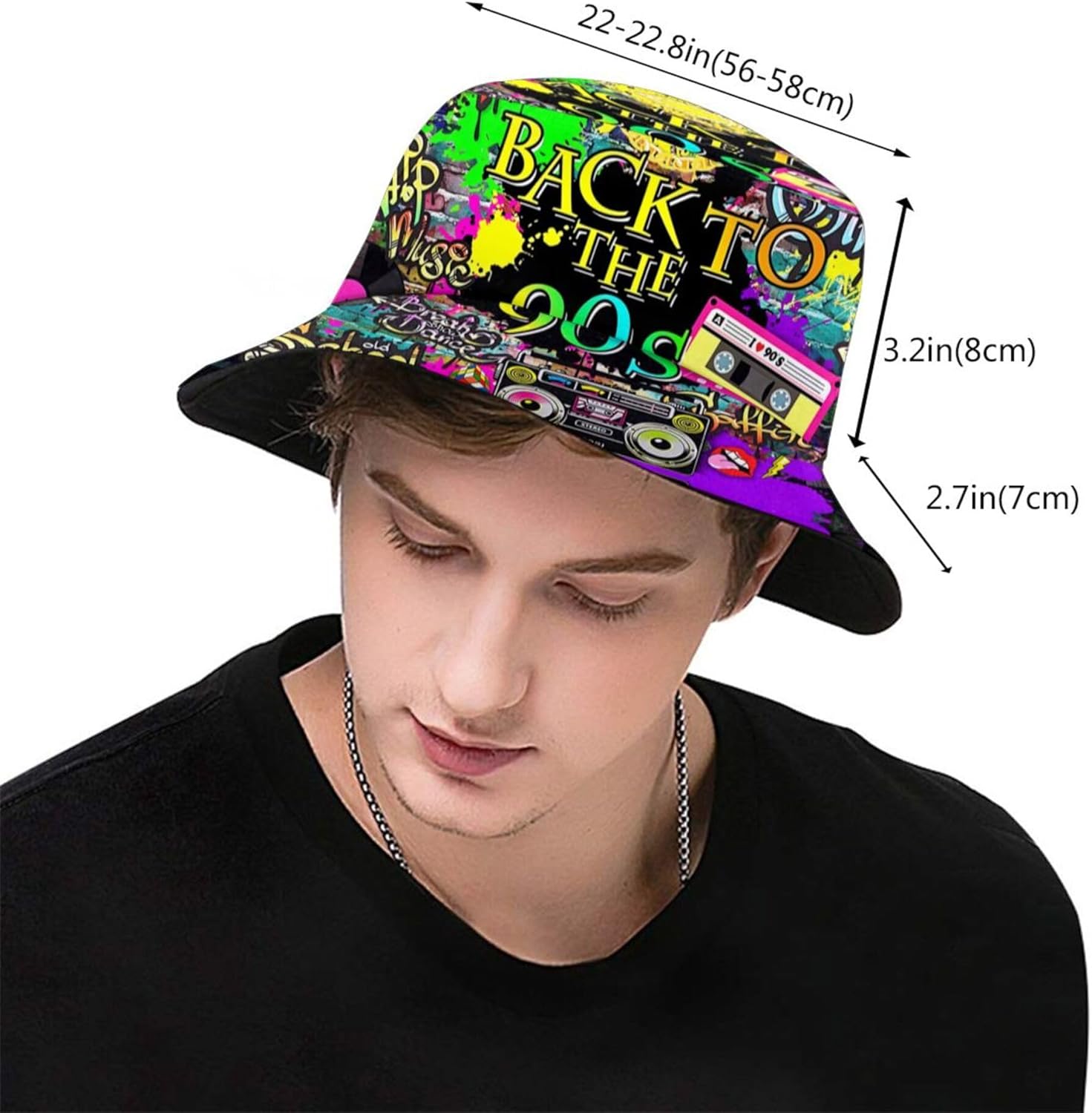 Fashion Retro 80S 90S Bucket F - Men'S Accessories In The 80S recension och pris