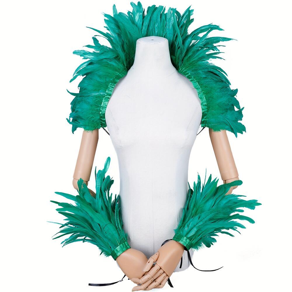 Elegant Red Feathers Women's S - Men Accessories Elegant recension och pris